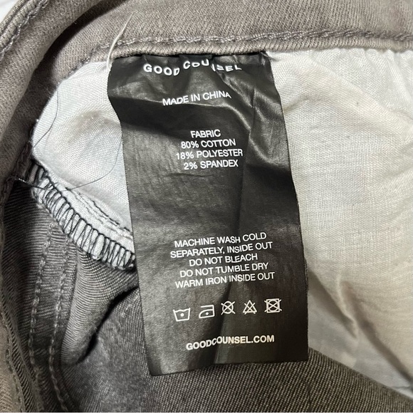 Good Counsel Men's Thurmond Tapered Jean Washed Gray Size 44x29 - Picture 13 of 13